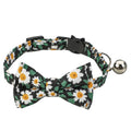 Floral Cotton Bow Collar for Cats
