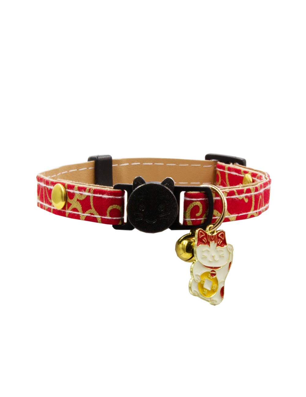 Japanese Charm Cat Collar with Bell