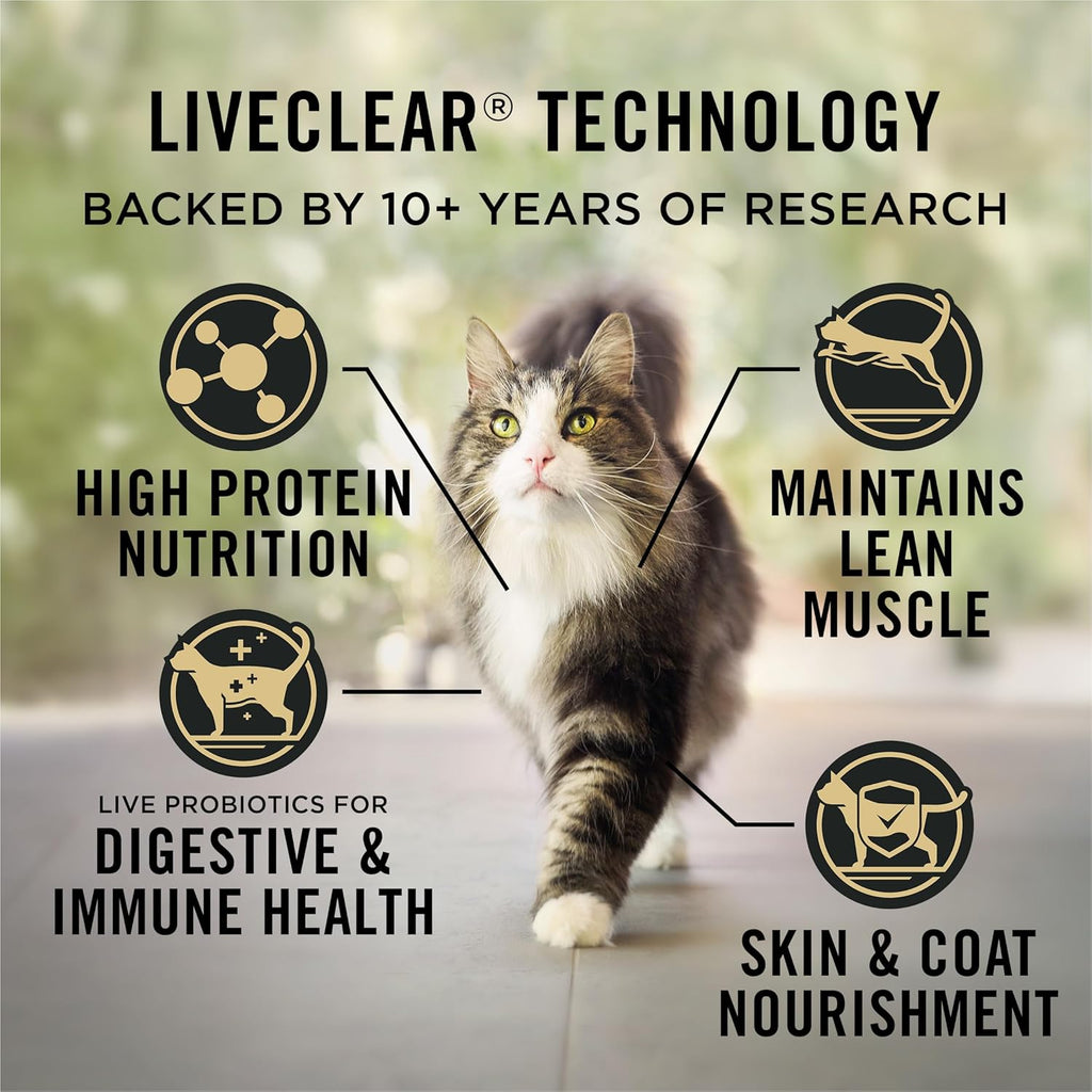 Purina Pro Plan Indoor Cat Food Liveclear Cat Allergen Reducing Turkey and Rice Formula - 5.5 Lb. Bag