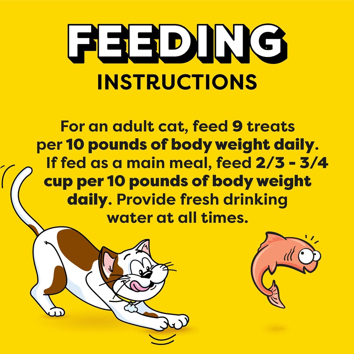 Jumbo Stuffed Cat Treats, Crunchy and Soft Cat Treats, Savory Salmon Flavor, 14 Oz. Tub