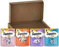 Cat Treats Classic Crunchy and Soft Cat Treats Variety Pack, 6.3 Oz. Pouches (Pack of 6)