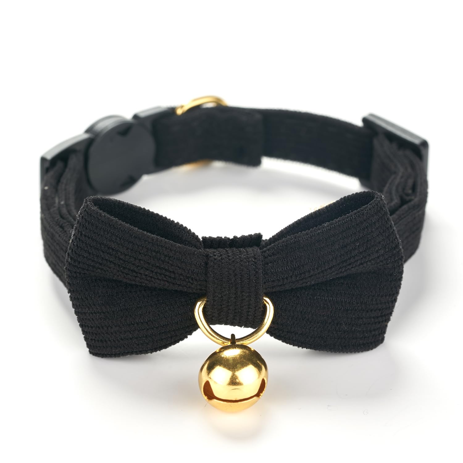 Petiry Plaid Corduroy Cat Collar with Bell and Breakaway Clasp
