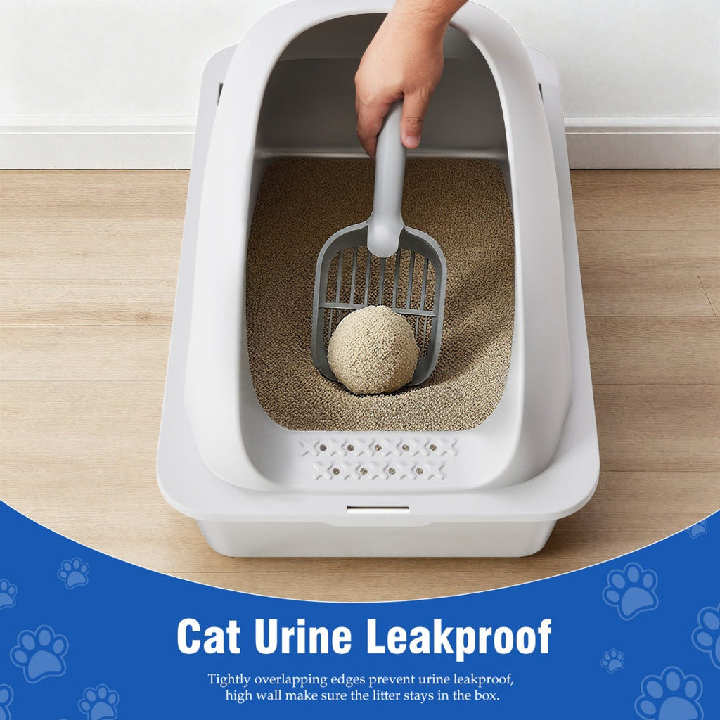 Stainless Steel Cat Litter Box With Lid, Large Cat Litter Box For Big