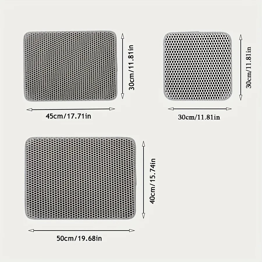 Dual-Layer Cat Litter Guard Mat