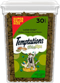 Cat Treats, Classic Crunchy and Soft Cat Treats, Catnip Fever Flavor, Catnip Treats, 30 Oz. Tub