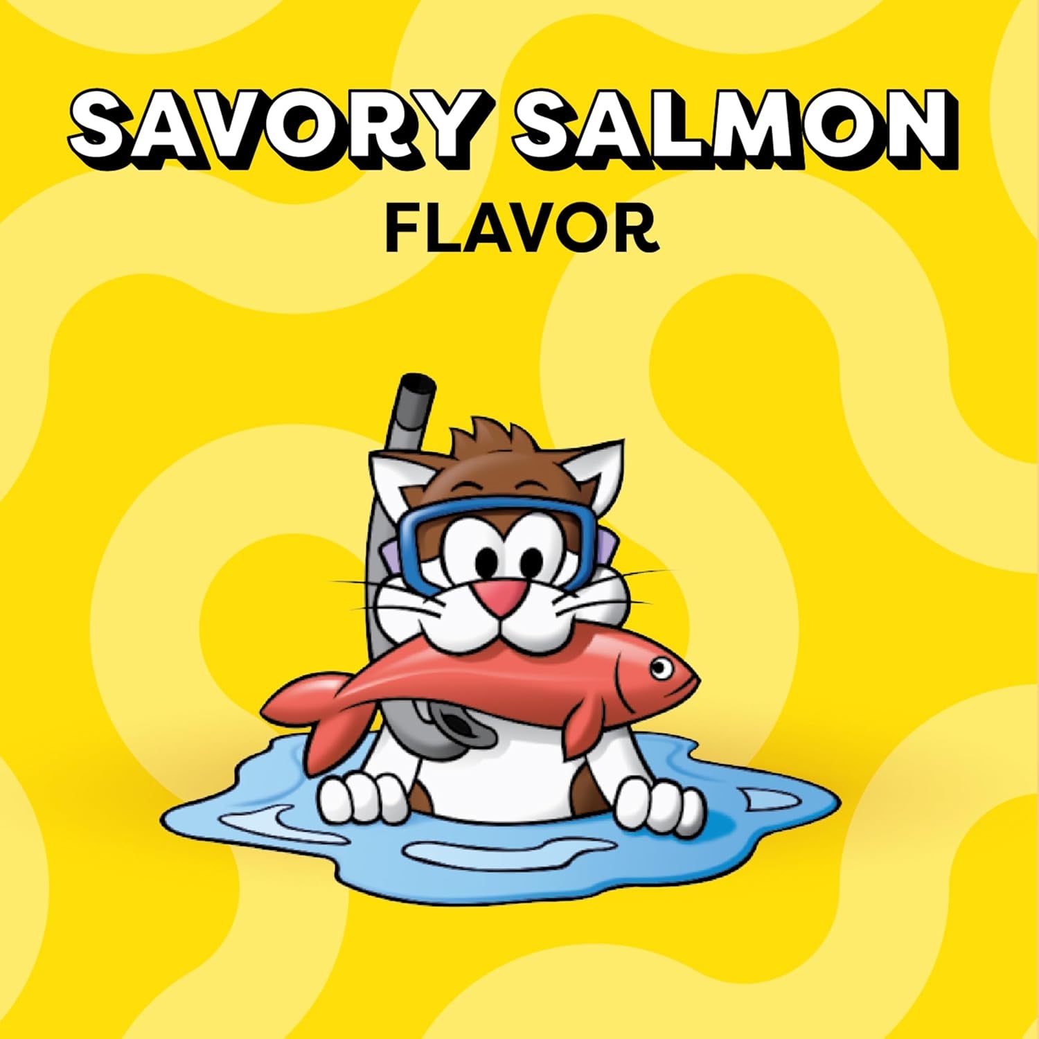 Cat Treats Classic Crunchy and Soft Cat Treats, Savory Salmon Flavor, 16 Oz. Tub