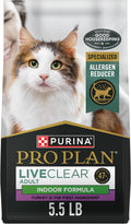 Purina Pro Plan Indoor Cat Food Liveclear Cat Allergen Reducing Turkey and Rice Formula - 5.5 Lb. Bag