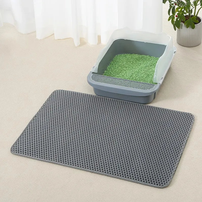 Dual-Layer Cat Litter Guard Mat