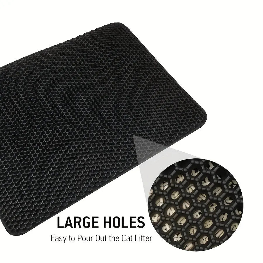 Dual-Layer Cat Litter Guard Mat