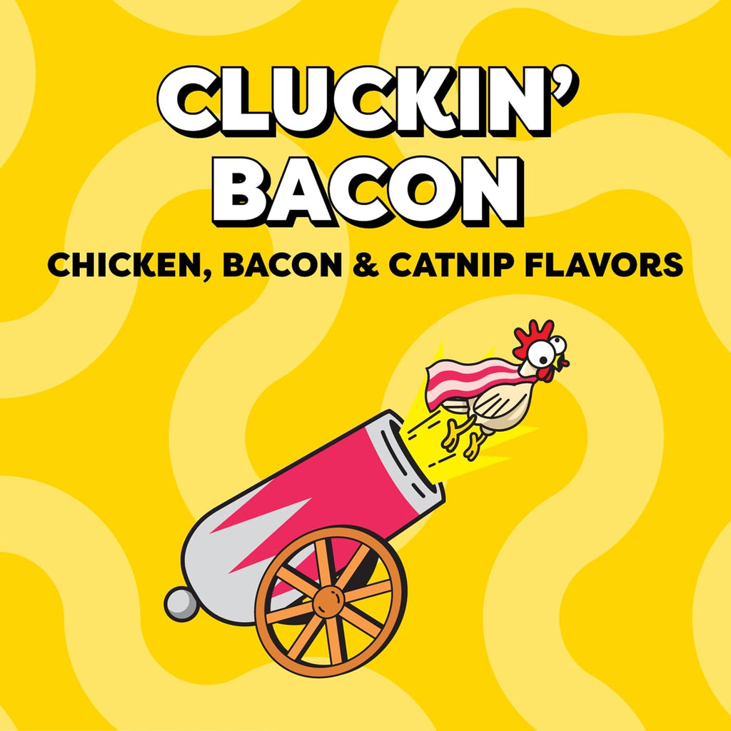 Wacky Blasts Cat Treats, Cluckin’ Bacon Flavor, 16 Oz. Pouch