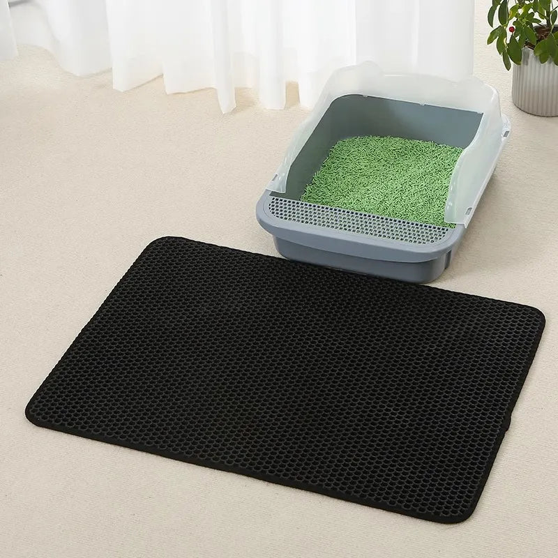 Dual-Layer Cat Litter Guard Mat