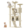 OS MOTOR Deluxe Cat Tower for Large Cats, Beige 54"