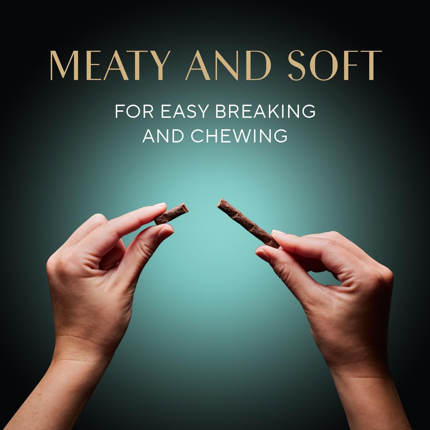 Meaty Tender Sticks Chicken Cat Treats, Salmon Flavor, Cat Snacks, 0.14 Oz., 5 Count, Pack of 10 (50 Sticks Total)