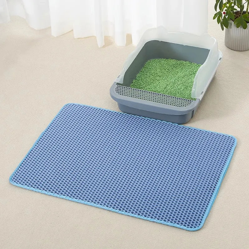 Dual-Layer Cat Litter Guard Mat