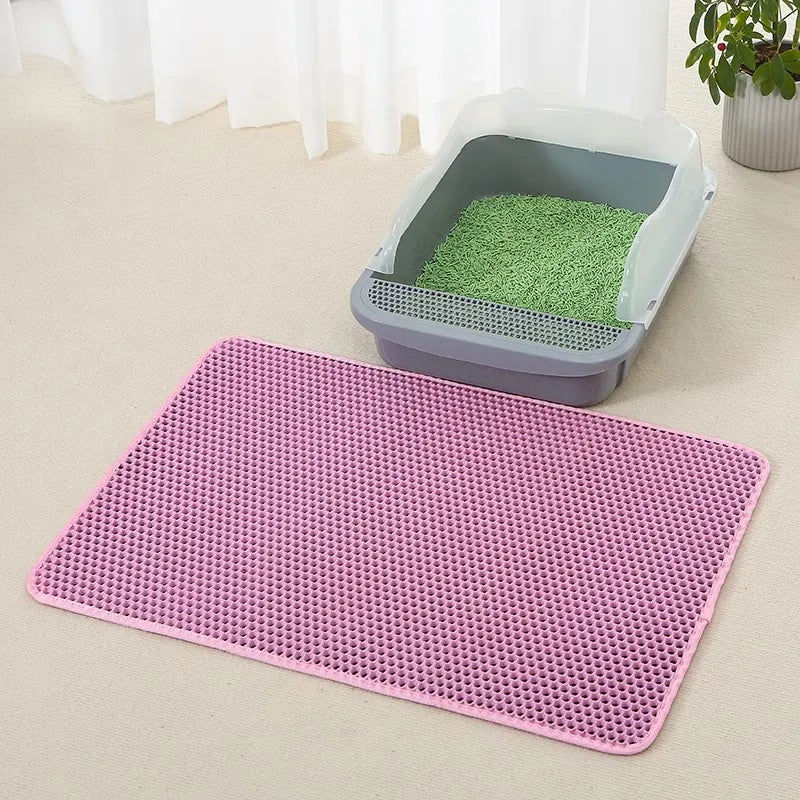 Dual-Layer Cat Litter Guard Mat