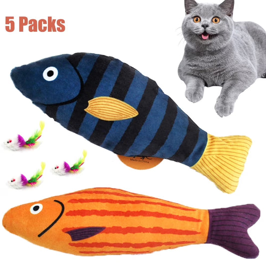 Cats Catnip Toys,Likaty Realistic Fish Interactive Toys for Kitty Pets