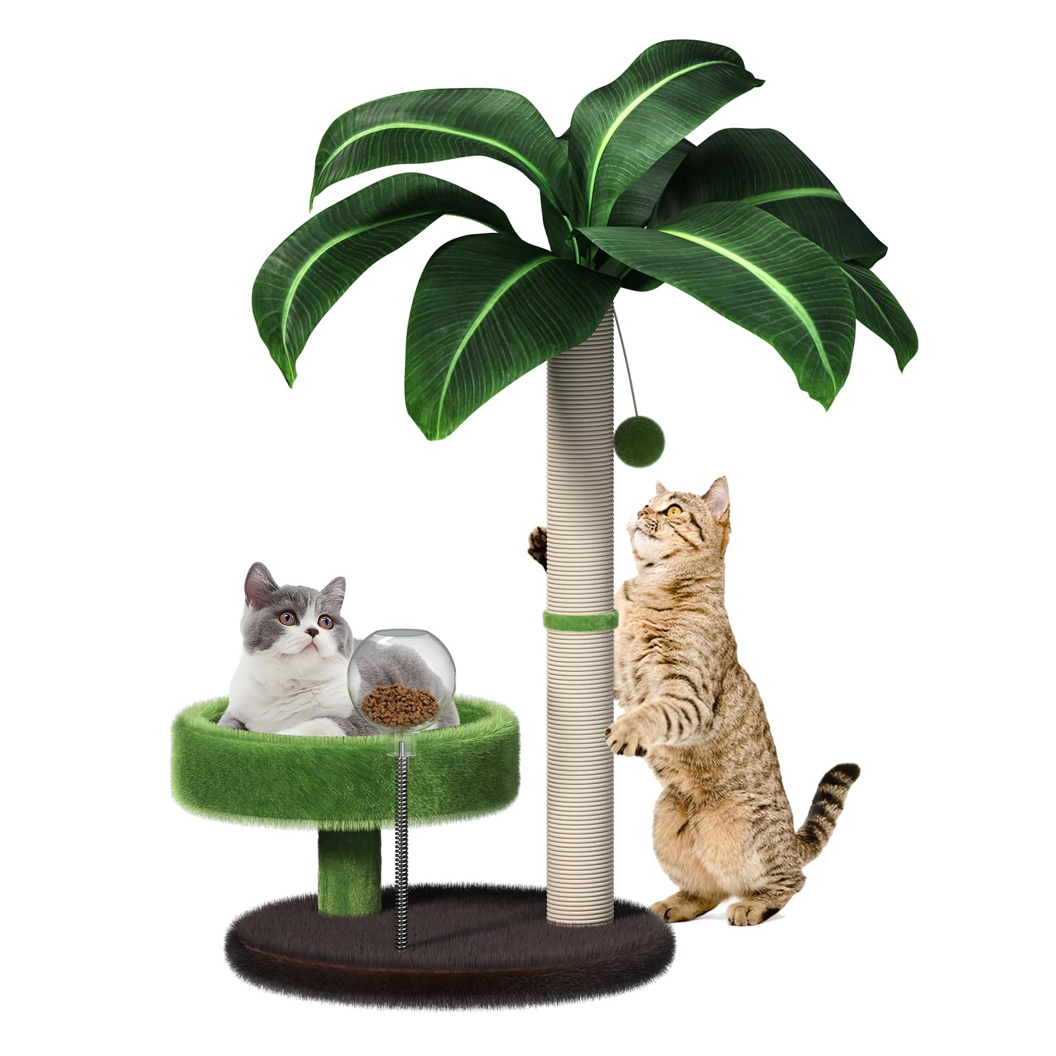 Sisal Cat Scratcher Tower with Bed